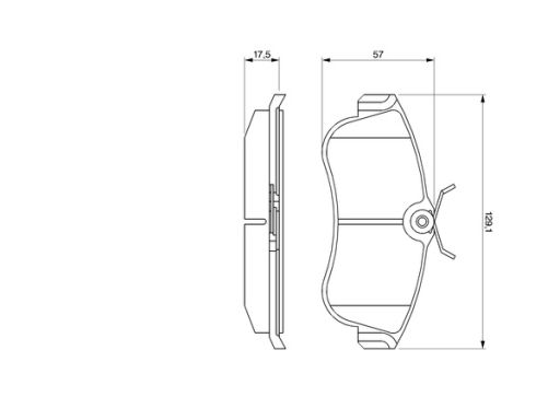 Klocek Hamulcowy Kpl. 0 986 461 147