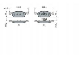 Klocek Hamulcowy Kpl. 0 986 424 021