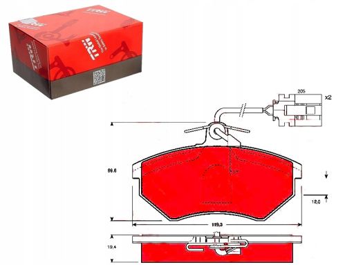 Klocek Hamulcowy Kpl. Gdb1057