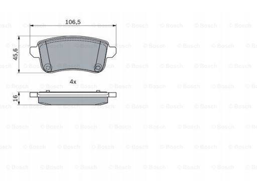 Klocek Hamulcowy Kpl. 0 986 494 978
