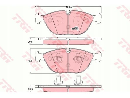 Klocek Hamulcowy Kpl. Gdb1285