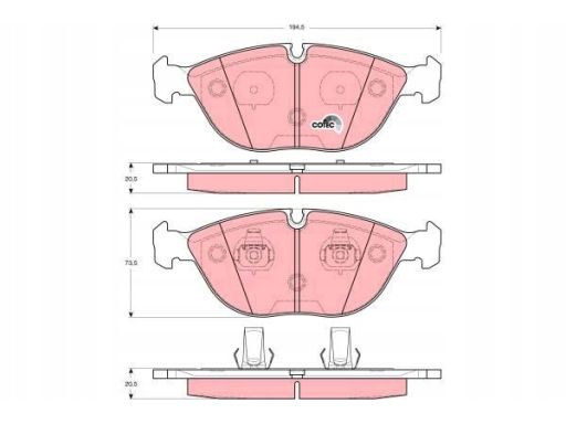 Klocek Hamulcowy Kpl. Gdb1285