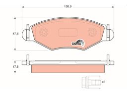 Klocek Hamulcowy Kpl. Gdb1500