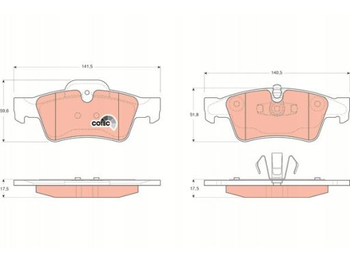 Klocek Hamulcowy Kpl. Gdb1643