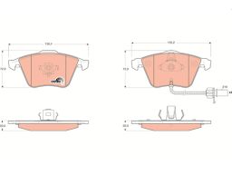 Klocek Hamulcowy Kpl. Gdb1659