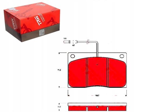 Klocek Hamulcowy Kpl. Gdb443