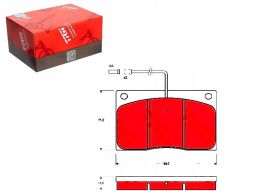 Klocek Hamulcowy Kpl. Gdb443