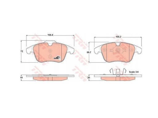 Klocek Hamulcowy Kpl. Gdb1683