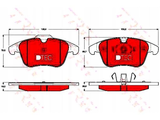 Klocek Hamulcowy Kpl. Gdb1683