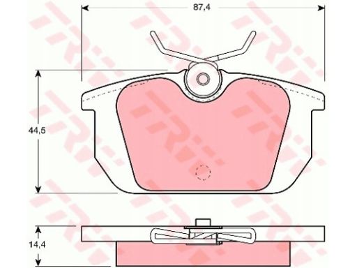 Klocek Hamulcowy Kpl. Gdb466