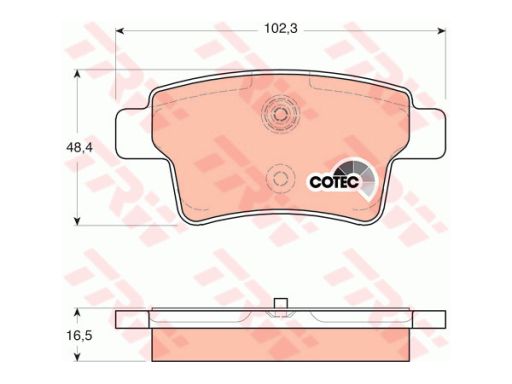 Klocek Hamulcowy Kpl. Gdb1692