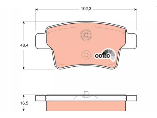 Klocek Hamulcowy Kpl. Gdb1692