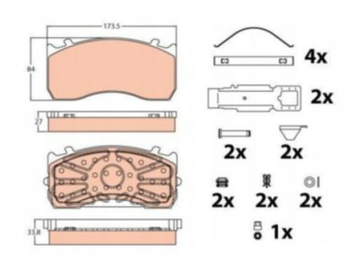 Klocek Hamulcowy Kpl. Gdb5073