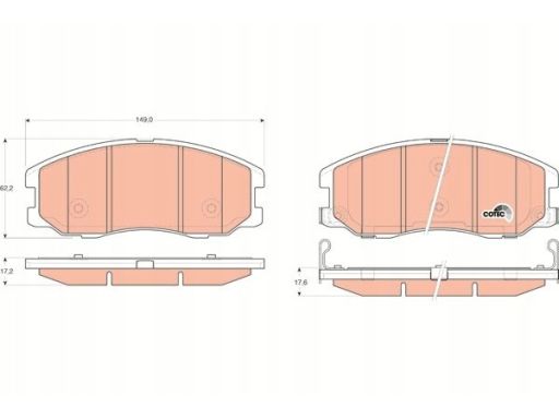 Klocek Hamulcowy Kpl. Gdb1715