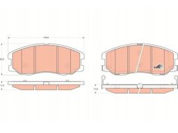 Klocek Hamulcowy Kpl. Gdb1715