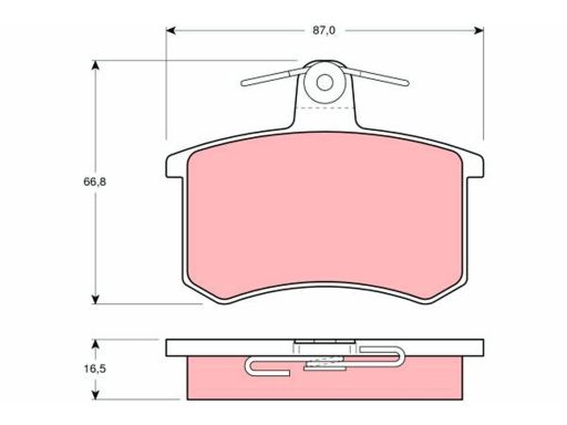 Klocek Hamulcowy Kpl. Gdb814