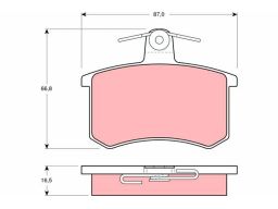 Klocek Hamulcowy Kpl. Gdb814