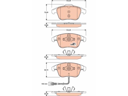 Klocek Hamulcowy Kpl. Gdb1762