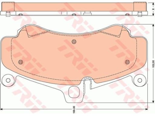 Klocek Hamulcowy Kpl. Gdb1779