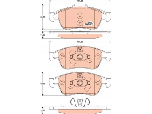 Klocek Hamulcowy Kpl. Gdb1789