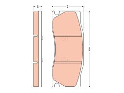 Klocek Hamulcowy Kpl. Gdb1850