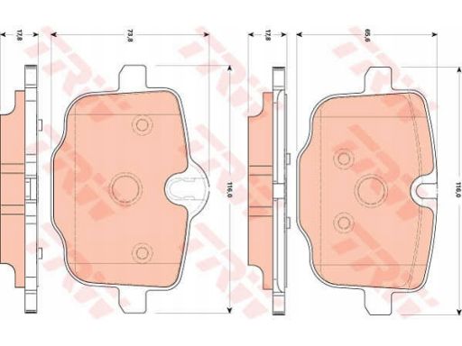 Klocek Hamulcowy Kpl. Gdb1869