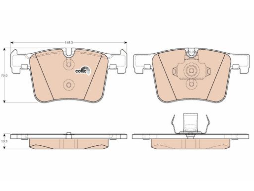 Klocek Hamulcowy Kpl. Gdb1942