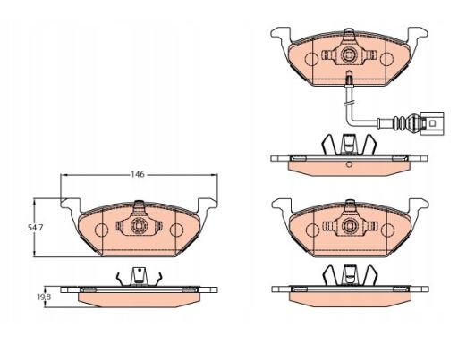 Klocek Hamulcowy Kpl. Gdb2108