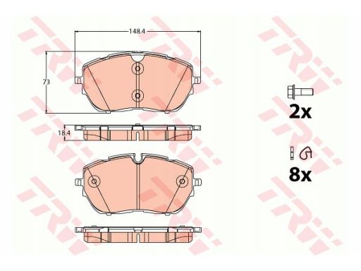 Klocek Hamulcowy Kpl. Gdb2121
