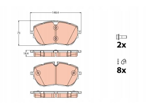 Klocek Hamulcowy Kpl. Gdb2121