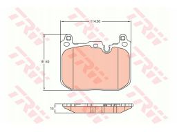 Klocek Hamulcowy Kpl. Gdb2137