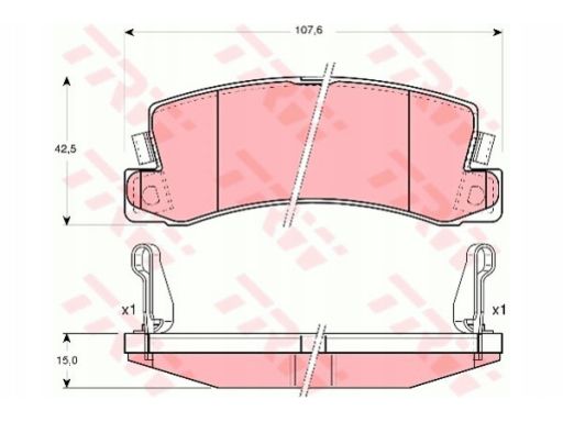 Klocek Hamulcowy Kpl. Gdb3164