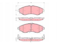 Klocek Hamulcowy Kpl. Gdb3345