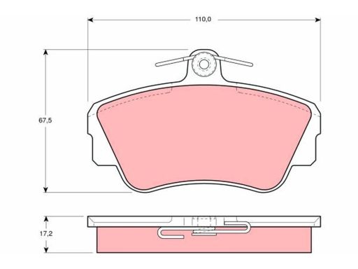 Klocek Hamulcowy Kpl. Gdb812