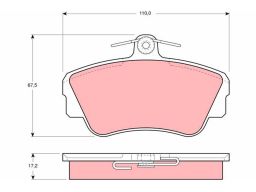 Klocek Hamulcowy Kpl. Gdb812