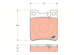Klocek Hamulcowy Kpl. Gdb1123