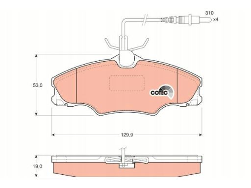 Klocek Hamulcowy Kpl. Gdb1193
