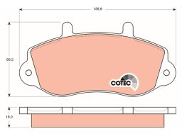 Klocek Hamulcowy Kpl. Gdb1380