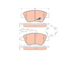 Klocek Hamulcowy Kpl. Gdb1891