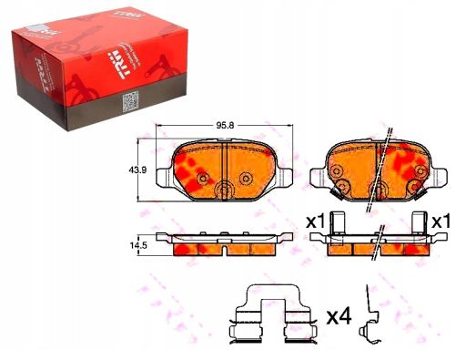 Klocek Hamulcowy Kpl. Gdb1950