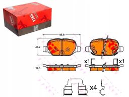 Klocek Hamulcowy Kpl. Gdb1950