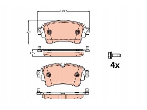Klocek Hamulcowy Kpl. Gdb2132
