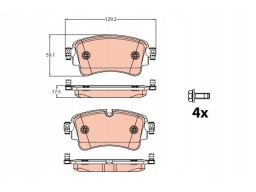 Klocek Hamulcowy Kpl. Gdb2132