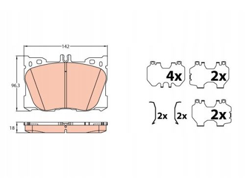 Klocek Hamulcowy Kpl. Gdb2150