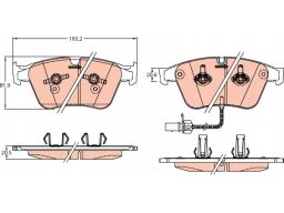 Klocek Hamulcowy Kpl. Gdb2177