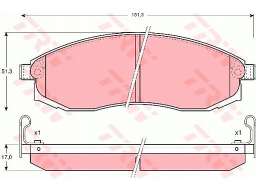Klocek Hamulcowy Kpl. Gdb3124