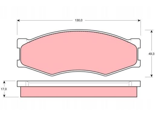 Klocek Hamulcowy Kpl. Gdb318