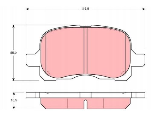 Klocek Hamulcowy Kpl. Gdb3204