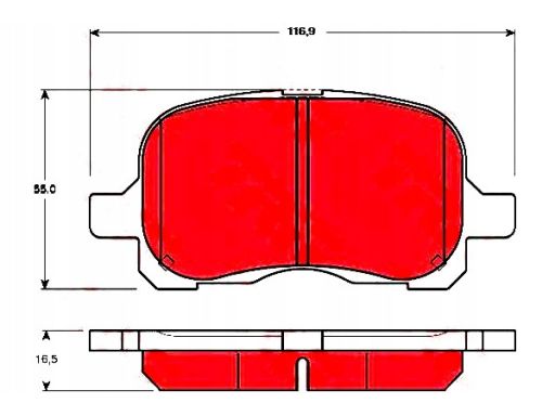 Klocek Hamulcowy Kpl. Gdb3204