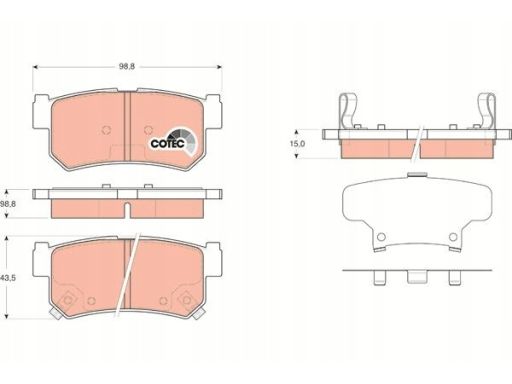 Klocek Hamulcowy Kpl. Gdb3366